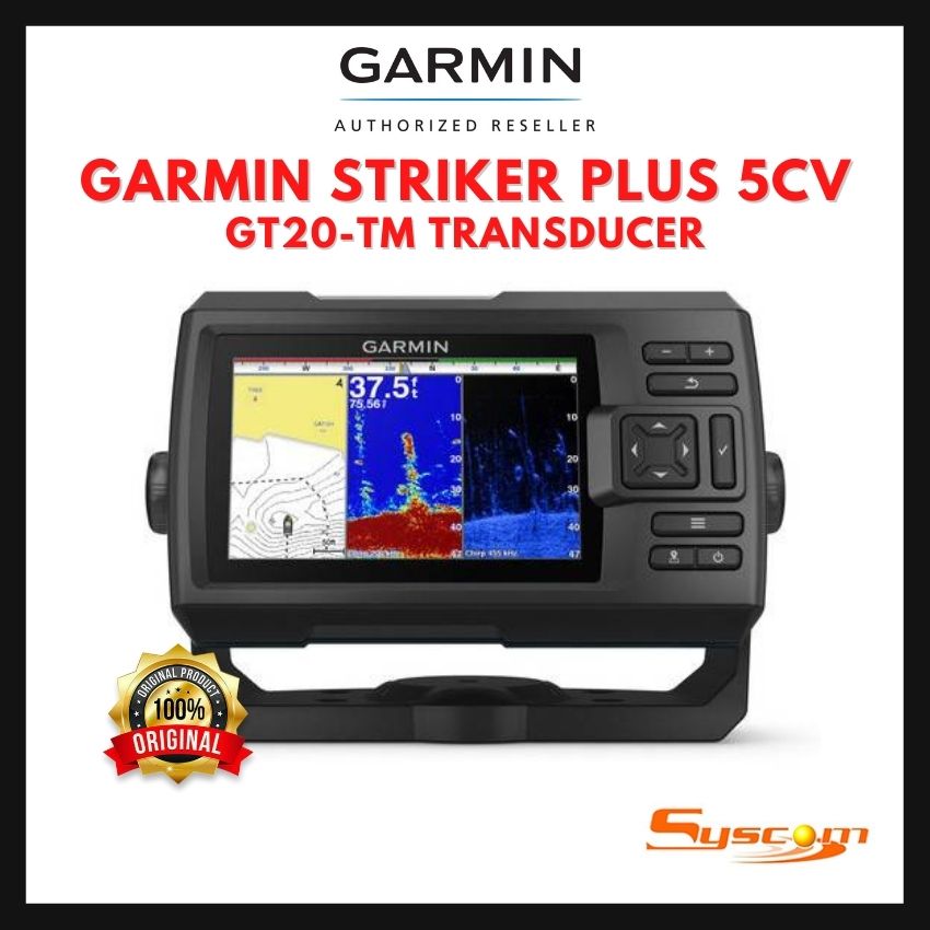 Garmin STRIKER Plus 5CV Fishfinder with GT20TM Transducer (*One Year